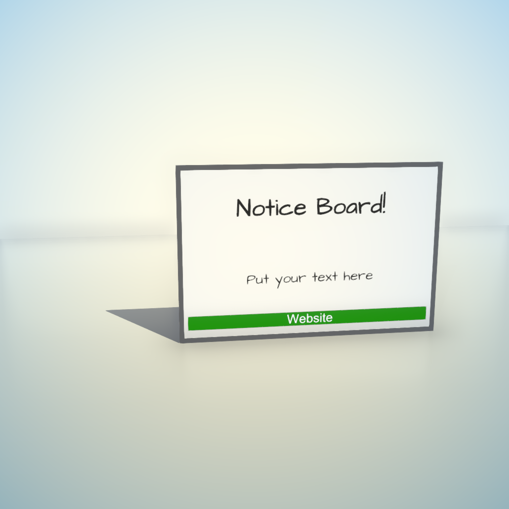 Noticeboard white